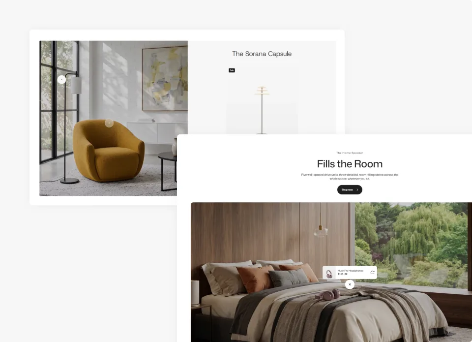 Featured product sections
