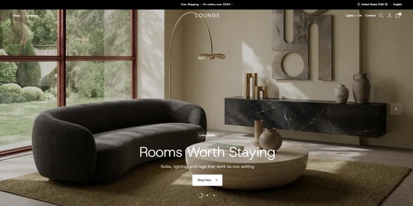 Lounge demo store