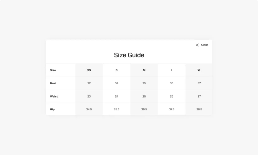 Size guide